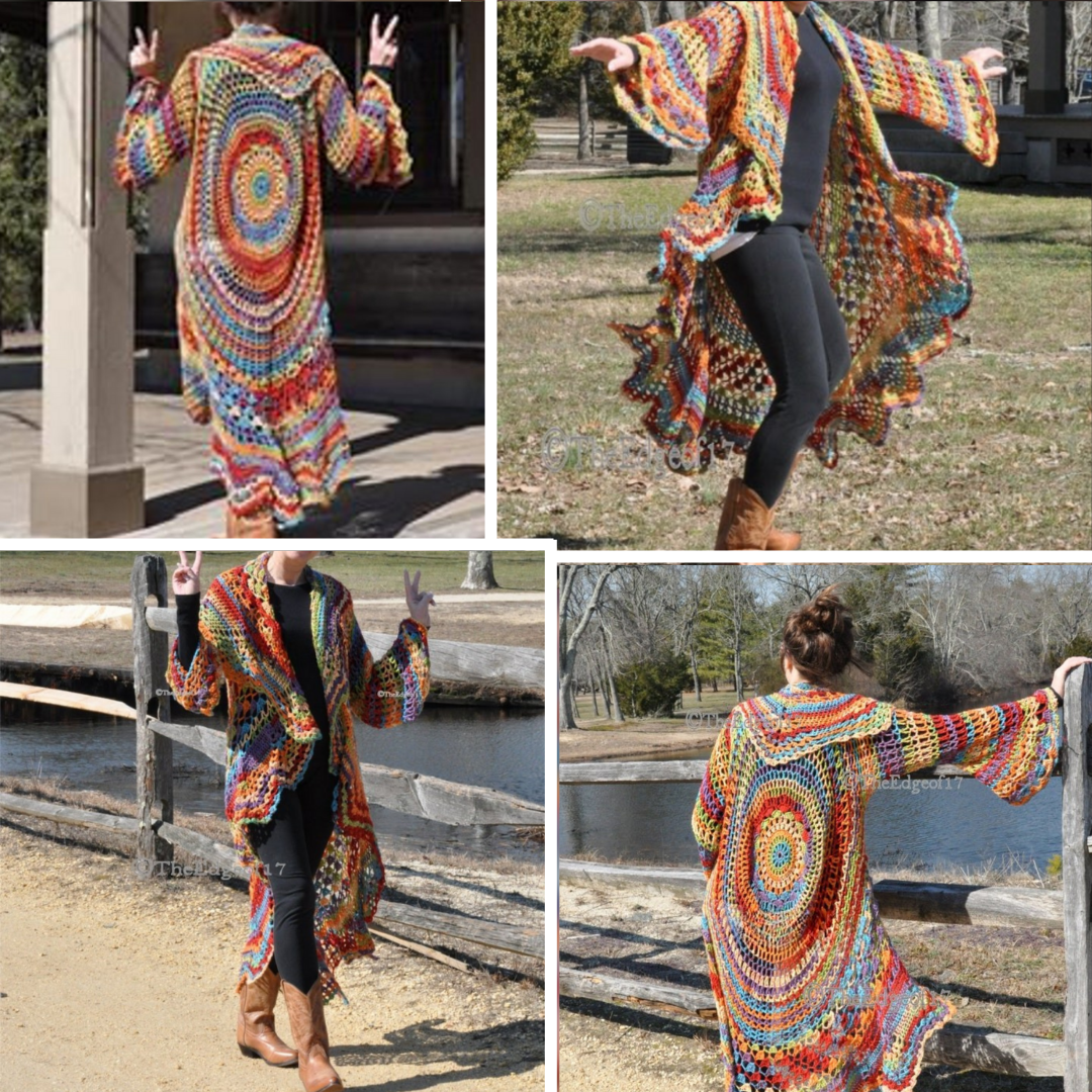 Bohemian Hippie Sweater Crochet PATTERN